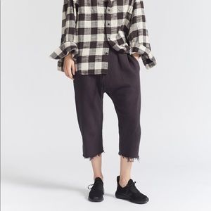 R13 FIELD SWEATPANT VINTAGE BLACK Sz XS